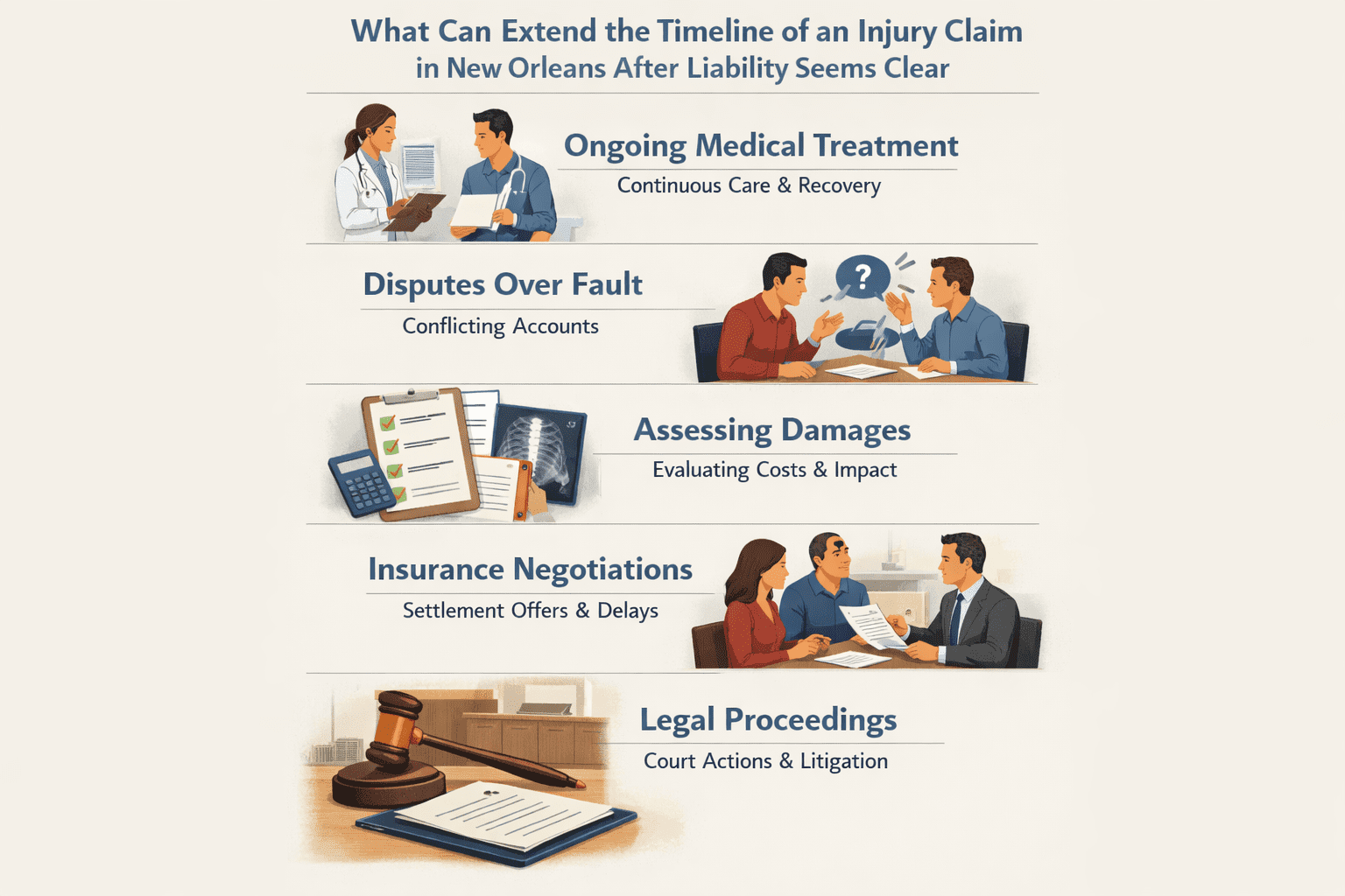 What Can Extend the Timeline of an Injury Claim in New Orleans After Liability Seems Clear image 2