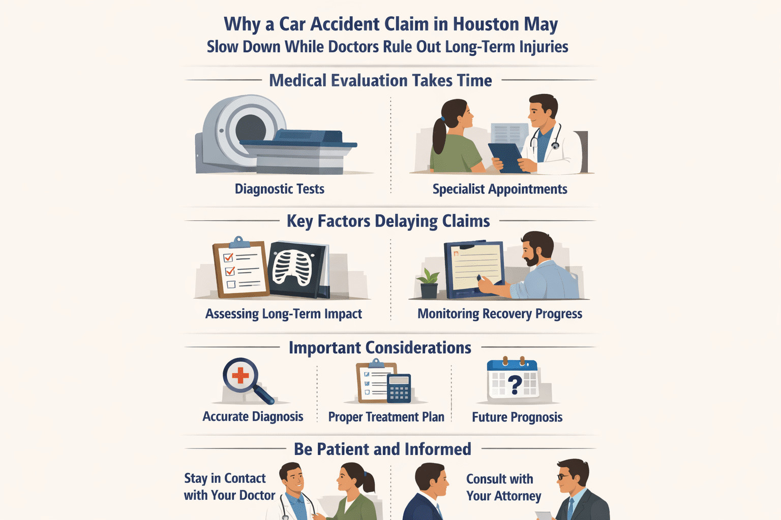 Why a Car Accident Claim in Houston May Slow Down While Doctors Rule Out Long-Term Injuries image 2