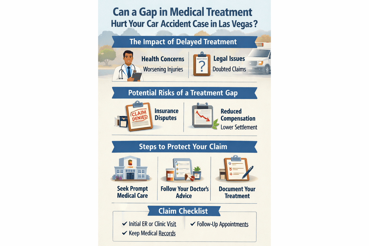 Can a Gap in Medical Treatment Hurt Your Car Accident Case in Las Vegas? image 2