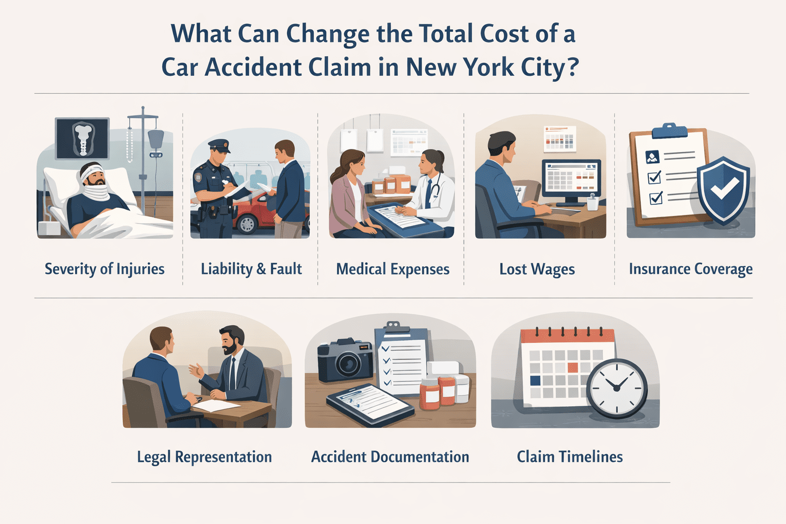 What Can Change the Total Cost of a Car Accident Claim in New York City? image 2