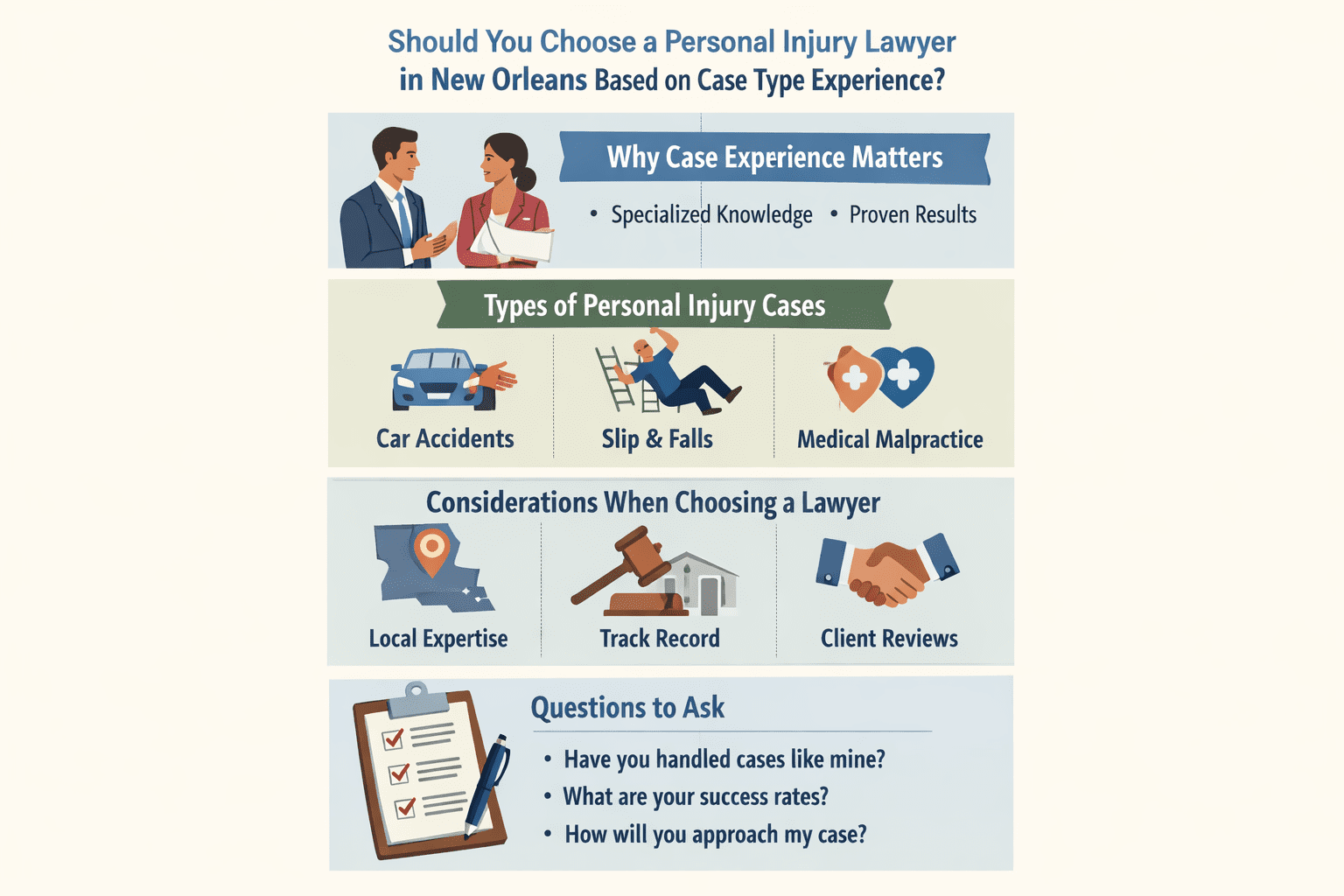Should You Choose a Personal Injury Lawyer in New Orleans Based on Case Type Experience? image 2